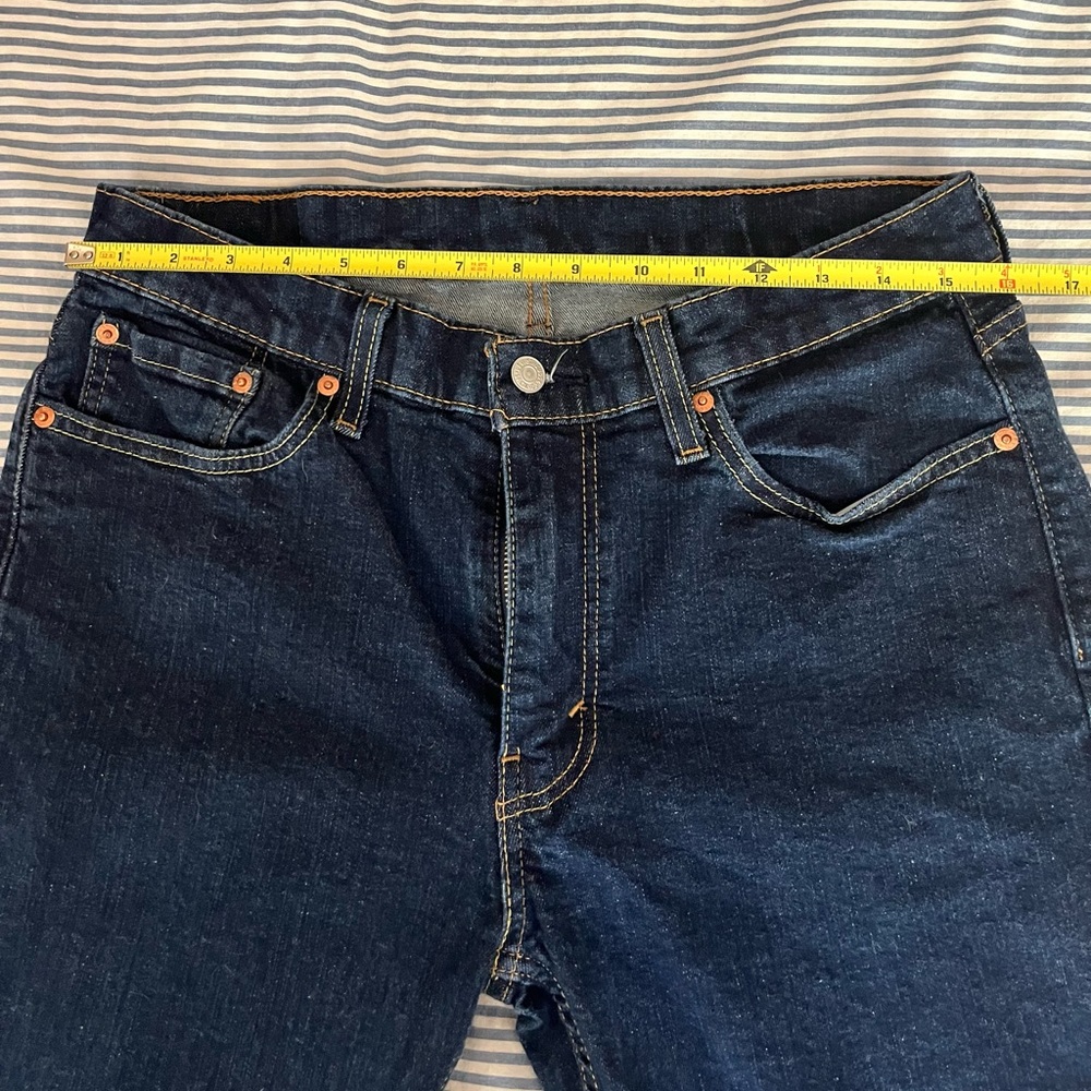 Levi's Dark Blue Straight Jeans - Picture 4 of 4